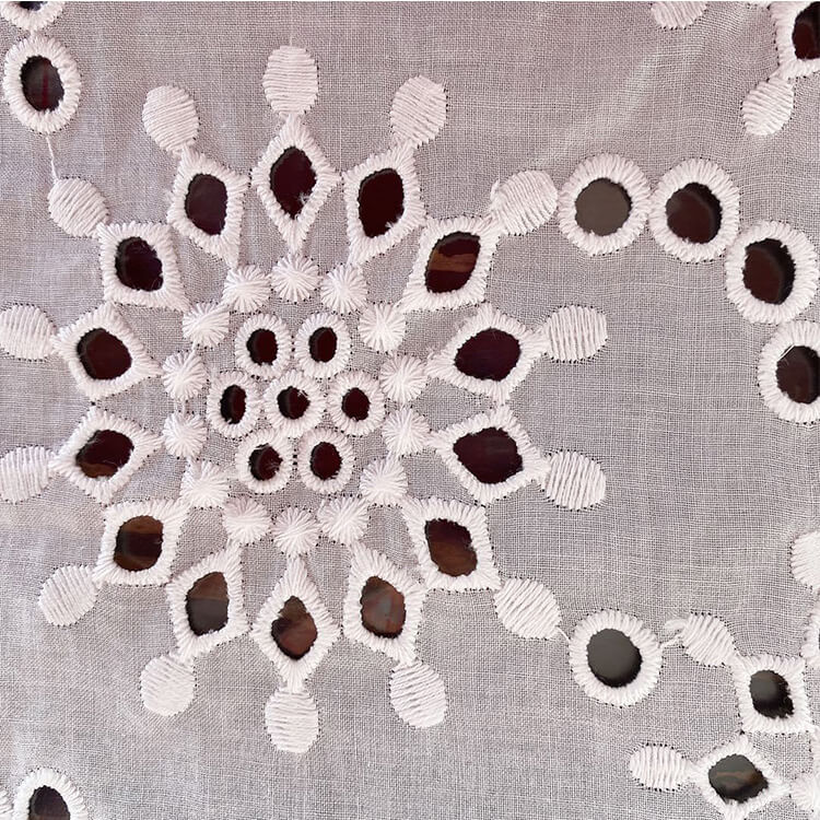 Embroidered Fabric All-Over 100% Cotton for Women's Wear Wholesale Sup 5